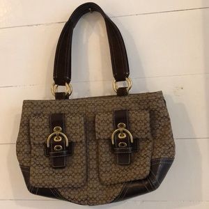 Authentic brown coach purse